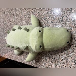 Pillowfort Weighted Mint Green Plush Crocodile Toy